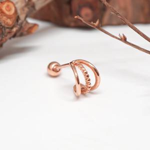 오팔하우스 14k 트리플 반달 피어싱 OPDJE807