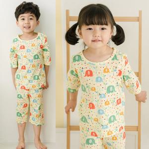 꾸미 슬라브 엘리 7부 SET/아동실내복 어린이상하복