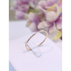 미니골드 14K 쓰리 믹스 컷팅 실반지 RRIM4214