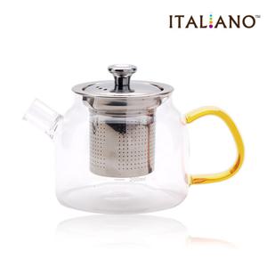 이탈리아노 내열 유리 티주전자 직화 티포트 600ml
