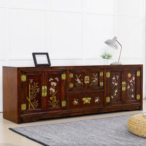 매화6자문갑 이조공예 전통 고가구 원목가구 TV다이