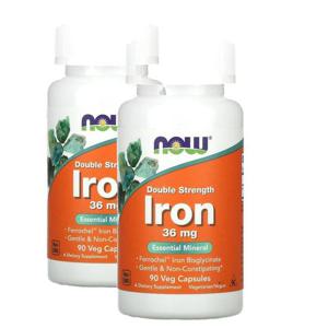 나우푸드 철분제 아이언 더블 스트렝스 36mg 90베지캡슐 2팩