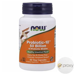 NOW Foods Probiotic 나우푸드 프로바이오틱10 500억 50베지캡슐
