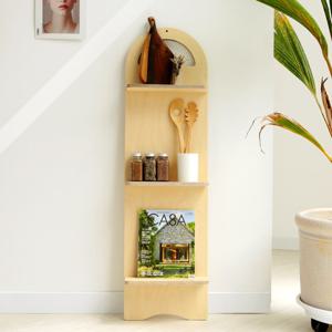 헨젤 원목 잡지꽂이 북타워 책선반 3단 스탠드 북선반 GO2176