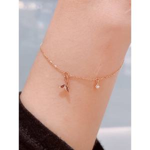 미니골드 14K 플로랜스 고래꼬리 팔찌 BTRM4005