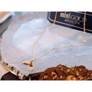 미니골드 14k (럭키 애뮬릿) 고래 꼬리 펜던트 PLKM4028