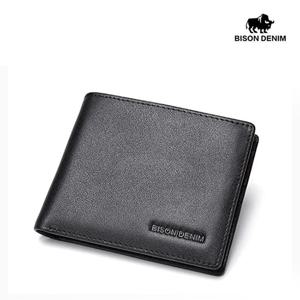바이슨데님 남자 수제 가죽 슬림 반지갑 중지갑 W4521