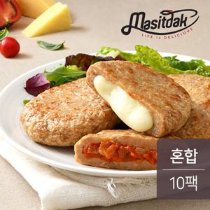 [랭킹닭컴] 맛있닭 닭가슴살 한끼 스테이크 혼합 100gx10팩