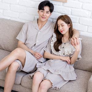 이라인 국산 피넛 반팔 잠옷