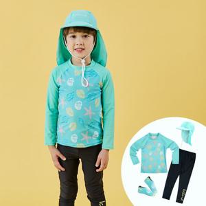 [아이스샌드]아이스샌드 남아동 래쉬가드 아쿠아슈즈세트 BR-91009K