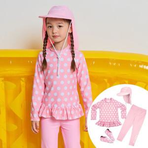 [아이스샌드]아이스샌드 여아동 래쉬가드세트+아쿠아슈즈  BR-92007K