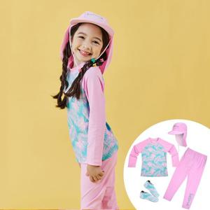 [아이스샌드]아이스샌드 여아동 래쉬가드 아쿠아슈즈세트 BR-92008K