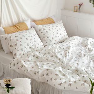 줄리엣 화이트 광목 Q이불커버 198x230cm