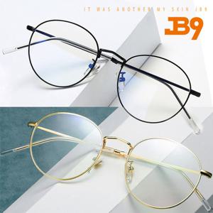 그대로착용 JB9 Fine 블루라이트차단안경 동글이안경테 블랙골드