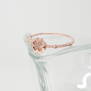 오팔하우스 14k 행운의 네잎클로버 반지 OPDLR4896