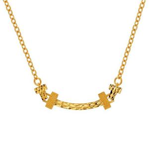 [한국금다이아몬드] 여자 순금 목걸이 체인 스마일T 24K 11.25g 18K장식