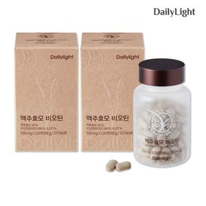 데일리라이트 맥주효모 비오틴 120정 2개