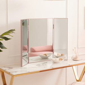 나무뜰 인디 스틸바 400 3면 화장대 거울 PKF016C (착불)