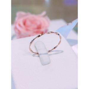 미니골드 14K 트위스트라인 실반지 RRIM4216