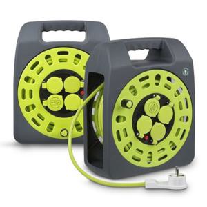 러그박스 LUGBOX 3구 2포트 USB 25M 캠핑릴선 그린