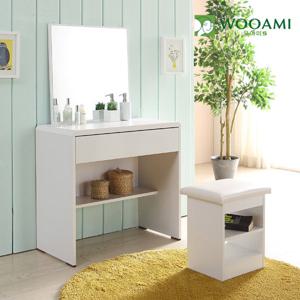 [우아미가구]루앙800 서랍화장대세트(거울+의자포함)