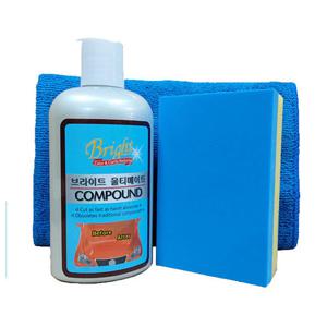 브라이트 울티메이트 컴파운드200g+왁싱스펀지+타월