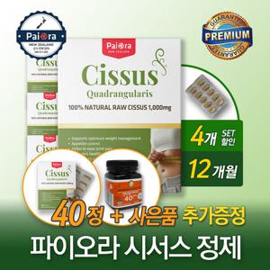 파이오라 시서스 시저스 추출물 1000mg 90정 4개 + 사은품 추가증정