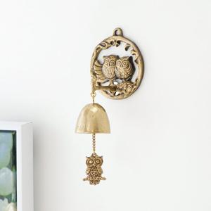 [박씨상방] 고급주물 원형 부엉이 문종