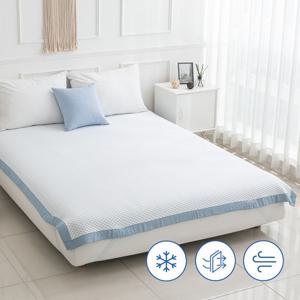 [이솔홈] 시원한 여름 쿨링 냉감 패드 쿨매트 침대패드 Q