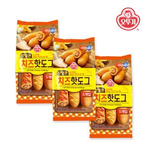 [오뚜기] 맛있는 치즈 핫도그 400g(80gx5) x 3개