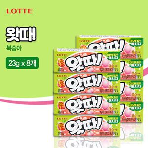 [롯데] 왓따 풍선껌 복숭아(23gx8개)