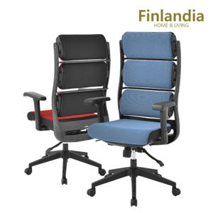 핀란디아 롤링 블랙 메쉬 학생사무용의자