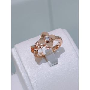 미니골드 18K [아델라] 드랍 클로버 반지 ROTS4072