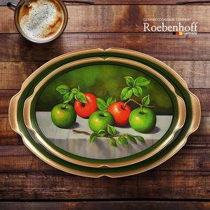 레벤호프 웨이브 타원쟁반 2P세트 청사과 / 트레이