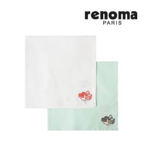 레노마 자수 손수건 RKT1009