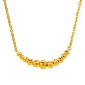 [한국금다이아몬드] 여자 순금 목걸이 체인 볼드 볼 24K 18.75g 18K장식