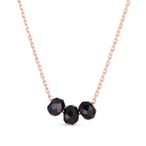 [도로시] 14k 콩콩이 블랙스피넬 목걸이