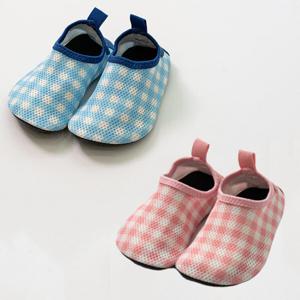 [조이멀티]체크 블루 핑크 아동 아쿠아슈즈(23-26) 204399