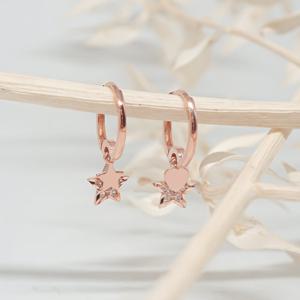 오팔하우스 14k 언밸런스 별 원터치 귀걸이 OPKYE7208