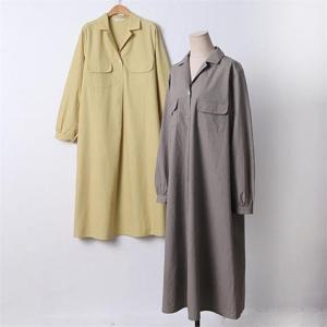 [시드마켓]빅사이즈 104 플라밍고셔링롱원피스 DLYD210 (7019710