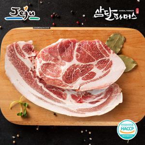 [삼달파머스]냉장 제주 돼지 삼겹살 300g+목살300g/스킨포장