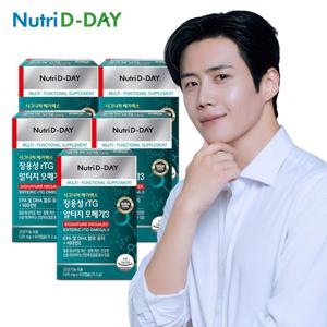 뉴트리디데이 장용성 rTG 알티지 오메가3 메가렉스 5박스