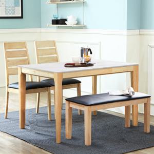 베스트리빙 루마니아 12T 포세린 통세라믹 4인(1200) 식탁세트/벤치형