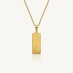 수앤진골드 하이에나 김혜수 골드바 목걸이 24K 순금 7.5g