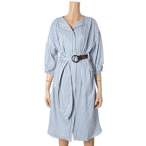 [리안뉴욕]지퍼 스트라이프 원피스ROFWOP02