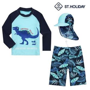 [에스티홀리데이]남아용 래쉬가드 수영복 플랩캡 세트 ST2011 유아 아동 아기