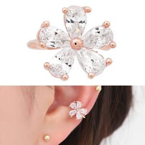 [미니아트] 14kgp 페어리스타 이어커프 귀찌 로즈골드 귀걸이