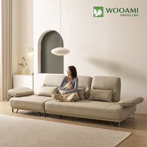 [리뷰이벤트]우아미가구 카리안 4인용 가죽 스윙 소파