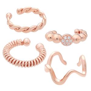 [미니아트] 데일리 14kgp 이어커프 귀찌 로즈골드 패션 귀걸이