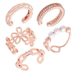 [미니아트] 럭셔리 14kgp 이어커프 귀찌 로즈골드 패션 귀걸이